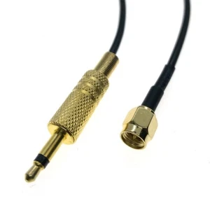 Kabel RG174 3,5mm 1/8" Mono męski TS na SMA męski RF Jumper pigtail - Zdjęcie 1 z 7