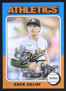 2024 TOPPS HERITAGE ZACK GELOF #346 Baseball Rookie ATHLETICS RC - Picture 1 of 2