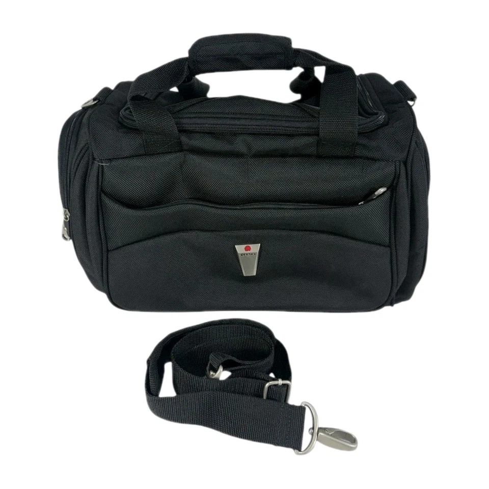 Delsey Helium Lite 300 Black Personal Bag Luggage ~ Model 17519 ~ 15" x 13" x 7" - Image 1 of 4