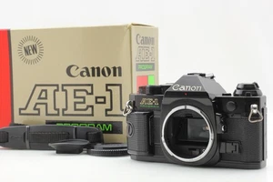 [MINT] Canon AE-1 P Program 35mm SLR Black Film Camera Body From JAPAN - Picture 1 of 12