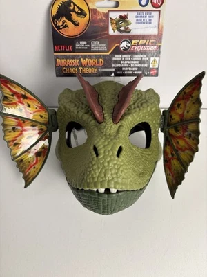 Mattel Jurassic World Role-Play Mask, Dilophosaurus with Venom Launching Water - Image 1 of 4