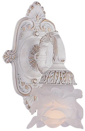 Aplique de pared de vidrio Crystorama, mercado de pulgas de París iluminación 1 luz 60 vatios totales Foto 1 de 1