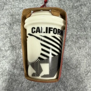 Starbucks California Cerámica Taza Adorno 2023 Oso Estado Estrella Roja Vacaciones Nuevo - Imagen 1 de 8
