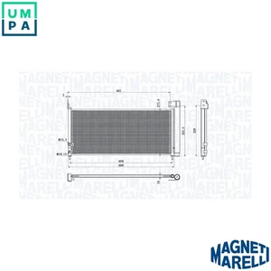 CONDENSER AIR CONDITIONING 350203107200 FOR TOYOTA 2ZR-FXE 1.8L 4cyl AURIS - Picture 1 of 9