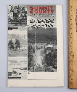 Vintage Summit County Dillion Colorado Travel Brochure Guide - Picture 1 of 4