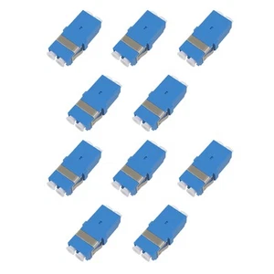 10* LC to LC Adapter Singlemode Multimode Duplex Fiber Optic Coupler Connector v - Photo 1/11