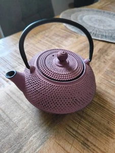 Tetera japonesa, hierro fundido rosa muy pesada - Imagen 1 de 2