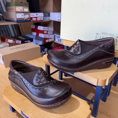 Spring Step Lartiste Burbank Women’s Shoes Brown Nubuck Size 38 Us 7-7.5 (new) - Image 1 of 4