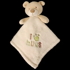 Baby Gear Bear Lovey Security Creme Hellbraun Decke Plüsch I Love Hugs Paw 2012 - Bild 1 von 8