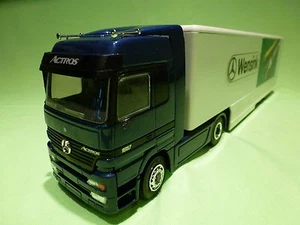 NZG 422 1:43 MERCEDES BENZ ACTROS TRUCK + TRAILER - WENSINK - WERBE MODEL PROMO - Imagen 1 de 9