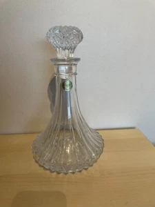 Vintage Cristal France Lead Crystal Whiskey 0.75cl Decanter With Stopper - Picture 1 of 11