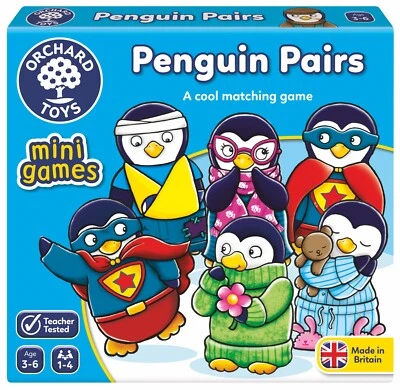 Penguin Pairs Mini Game by Orchard Toys - Image 1 of 4