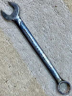 "Armstrong Armaloy vintage 7/16""-12 pt. Llave Combinada, Nº 1161, ca 1970-78 Foto 1 de 4