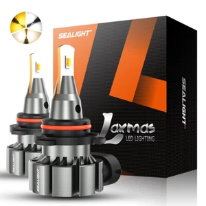 2x 9006 HB4 3000K Yellow LED Headlight Super Bright Fog Driving Light Bulb Kit - Picture 1 of 7