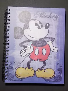 Mickey Mouse Hard Cover Notebook Retro Comic Style 120 College Ruled 11 in X 8.5 - Picture 1 of 2