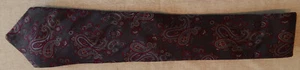 YSL100% Silk Tie, Gray/Burgundy Paisley ,  Excellent Condition - Picture 1 of 4