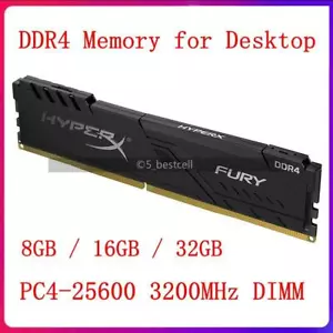 HyperX DDR4 32GB 16GB 8GB 3200 MHz PC4-25600 DIMM 1,2 V 288 Pin Desktop Speicher Set - Bild 1 von 15