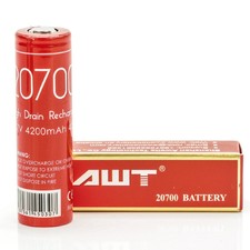 AWT 20700 4200mah 40A 3.7V battery | authentic li-ion batteries