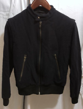 EU 48 US 38 or S MAISON MARGIELA Navy Blue Wool Bomber Jacket Made In ITALY