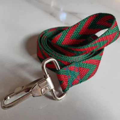 Correa corta de nailon para perro entrenamiento de obediencia con plomo, tráfico de 1" de ancho hecha en Sri Lanka Foto 1 de 4