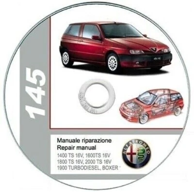 Alfa Romeo 145 & 146 (1994-2001) Manual De Taller En CD - Imagen 1 de 4