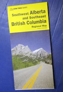 Alberta Southwest and Southeast British Columbia gtp by Gem Trek MAP - Picture 1 of 1
