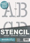 Letter Stencils  / Numbers Lettering 100mm tall (4" ) LARGE TYPEWRITER CAPITALS