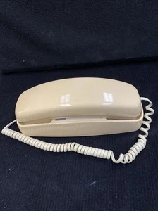 AT&T 230 Slim Line Corded Cream Colored Telephone Push button Phone - Picture 1 of 11