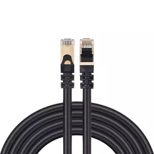 CAT7 Cable Ethernet LAN Cobre Cable de Conexión S/FTP Cable Blindado Juegos Lote de 6-200FT - Imagen 1 de 13