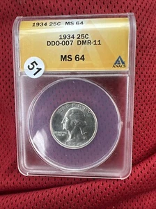90% Silver 1934 25c Ddo Ms64 - Picture 1 of 2