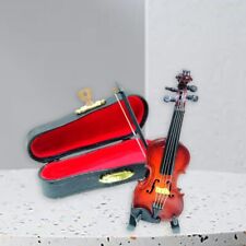 Violino Basswood Miniatura Ornamento Attenzione ai Dettagli Decorazione Casa Uni