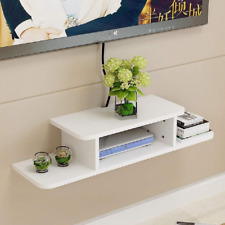 Floating TV Shelf Entertainment Center Wall Mounted Media Console, Router DVD Sh