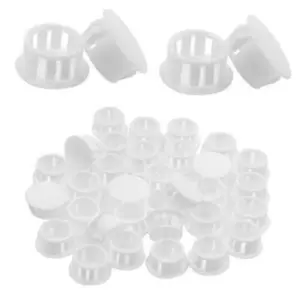 30 Pcs 16mm (5/8") Plastic Hole Plugs, White Flush 5/8" / 16mm White - 30pcs - Picture 1 of 7