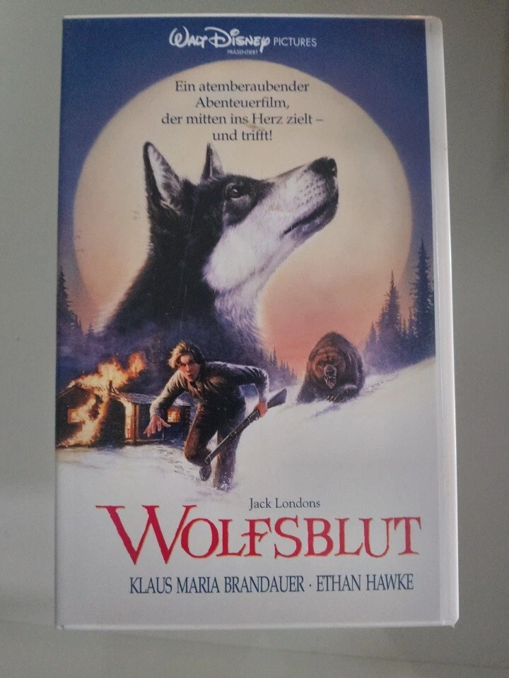 Wolfsblut 1991 VHS German PAL Walt Disney Video Klaus Maria Brandauer Ethan Hawk - Bild 1 von 1
