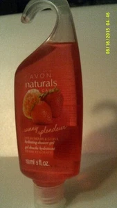 AVON NATURALS SHOWER GEL STRAWBERRY & GUAVA -NEW SEALED BOTTLE-FREE SHIPPING - Picture 1 of 2