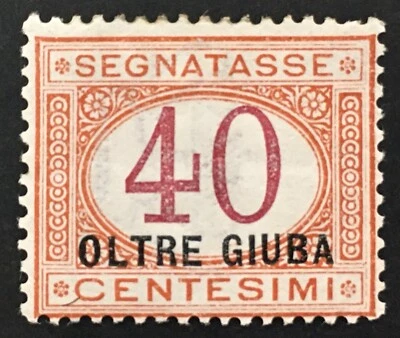 Italy Oltre Giuba - Tax  n. 5 cv 108$  MH* Super centered Foto 1 de 2