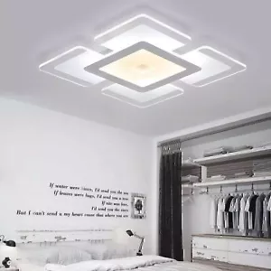 LED Deckenlampe ultraflach Wohnzimmer Panel Deckenleuchte Flur Slim weiß Qdclndw - Bild 1 von 19