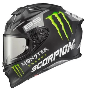 Scorpion EXO-R1 Air Quartararo Monster Replica Motorcycle Helmet Silver XS - Picture 1 of 6