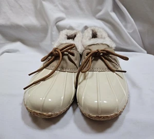 Esprit Wynne Damen-Regenschuh Gartenarbeit Entenstiefel wasserdicht beige/buff Größe 9 - Bild 1 von 8