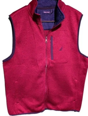 Chaleco Nautica Hombre Grande Rojo/Borgoña Foto 1 de 4