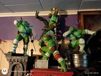 Juego de 4 estatuas tmnt 15 pulgadas de alto impresas y pintadas Foto 1 de 4