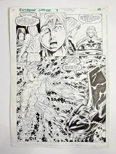 Extreme Justice #5 Story Page #10 Original Comic Art by Alvaro Rio 1995 RARE - Bild 1 von 21