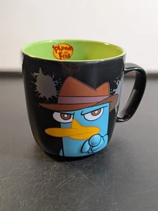 Disney Store Large Phineas & Ferb Agent P 3D Coffee Mug Cup Perry The Platypus - Picture 1 of 13