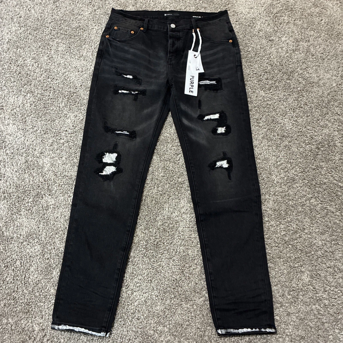 Mid 10-12 Inch Purple Jeans for Men for sale | eBay