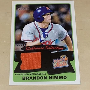 2014 Topps Heritage Minor Brandon Nimmo #CCR-BN Color Match Relic Black /99 - Picture 1 of 3