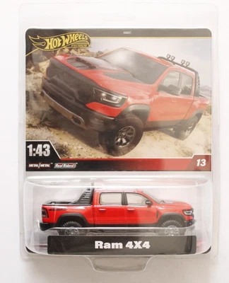 HOTWHEELS PREMIUM REAL RIDERS DODGE RAM 4X4 МАСШТАБ 1:43 - Изображение 1 из 3