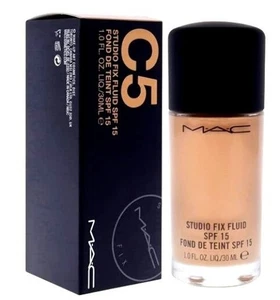 MAC Studio Fix Fluid SPF 15 Foundation C5 30ml 1 FL Oz - Picture 1 of 5