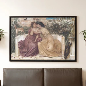 Sappho and Erinna in a Garden at Mytilen Canvas/Poster Wall Art - Picture 1 of 10