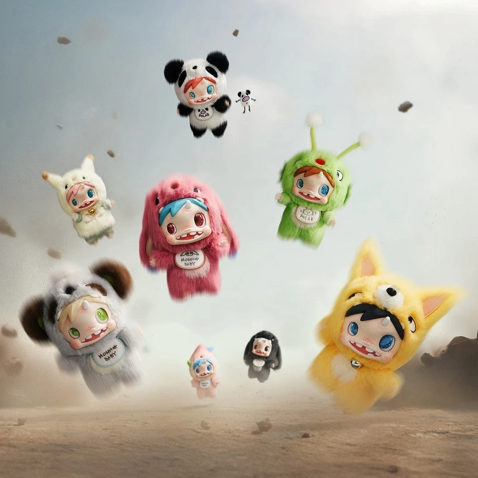 POP MART POLAR Monster Baby Collection Series Plush Pendant Ver.1 Confirmed Gift - Image 1 of 1