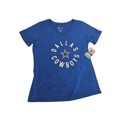 Dallas Cowboys Womens NWT V Neck Dri - Fit Tee Shirt Size Large NFL Team Apparel - Image 1 of 4